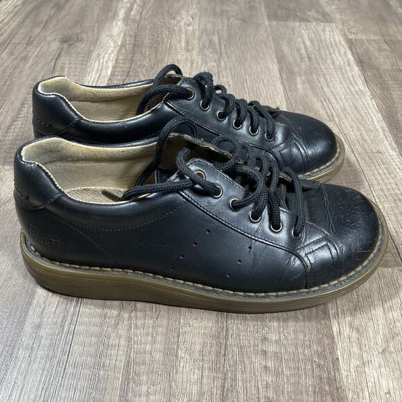 Vintage Dr Martens 6 Smooth Black Leather Oxford Shoes Grunge Rare Portugal Made - Picture 4 of 11